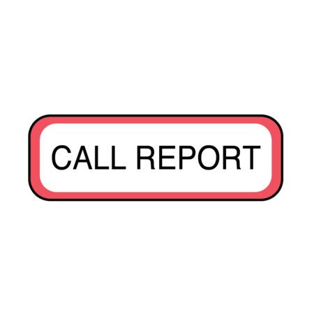 Nevs Position Labels - Call Report 1/2" x 1-1/2" White w/Red & Black XP-129